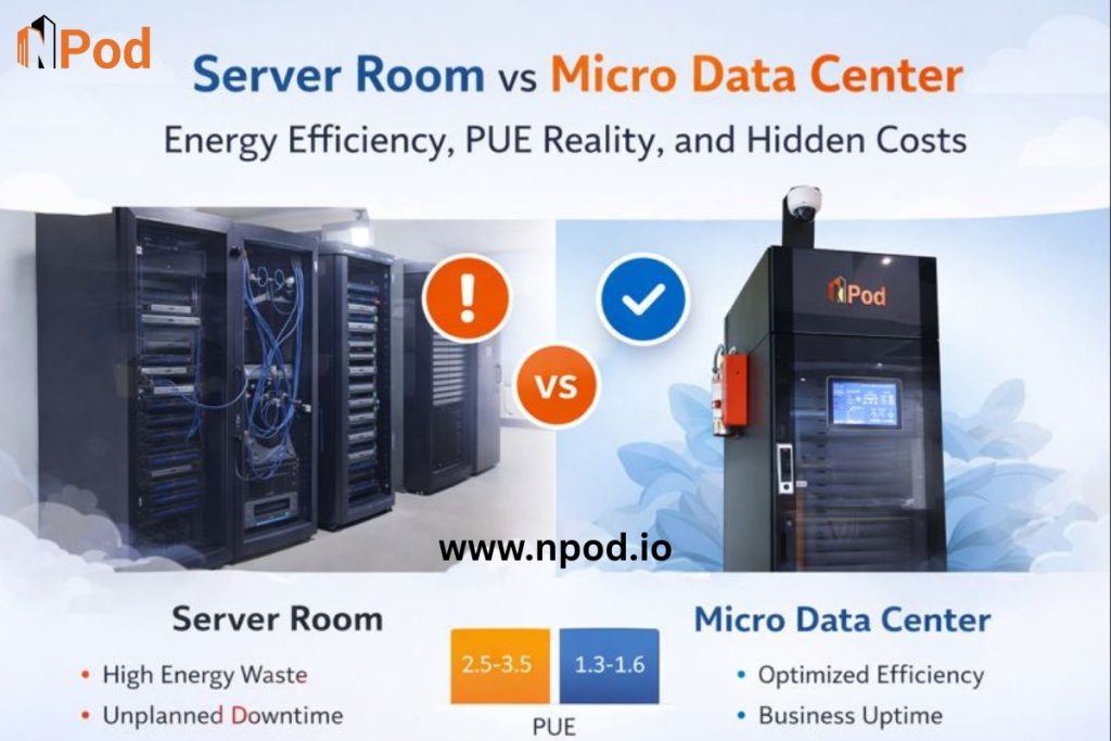 Micro Data Center vs Server Room PUE and Energy Costs